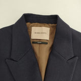 BEAMS LIGHTS ウール ダブルテーラード ジャケット 定価42900円 紺ブレ 金ボタン テーラードジャケット 20AW ネイビー レディース ビームスライツ【中古】5-1116T∞