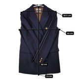 BEAMS LIGHTS ウール ダブルテーラード ジャケット 定価42900円 紺ブレ 金ボタン テーラードジャケット 20AW ネイビー レディース ビームスライツ【中古】5-1116T∞