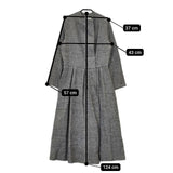 Jacques Marceau UNIQUE リネン ウール コート グレー レディース ジャック マルソー【中古】5-1116T∞