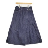 BEAMS BOY ラップ プリーツ スカート 定価19580円 サイズ2 デニム ロングスカート インディゴ レディース ビームスボーイ【中古】5-1011G♪