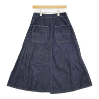 BEAMS BOY ラップ プリーツ スカート 定価19580円 サイズ2 デニム ロングスカート インディゴ レディース ビームスボーイ【中古】5-1011G♪