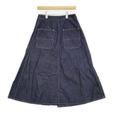 BEAMS BOY ラップ プリーツ スカート 定価19580円 サイズ2 デニム ロングスカート インディゴ レディース ビームスボーイ【中古】5-1011G♪