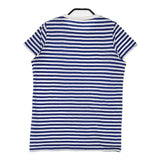 n100 nc-1010-34 ボーダー 半袖Ｔシャツ カットソー ブルー ホワイト レディース エヌワンハンドレッド【中古】6-0601S∞
