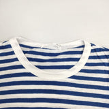 n100 nc-1010-34 ボーダー 半袖Ｔシャツ カットソー ブルー ホワイト レディース エヌワンハンドレッド【中古】6-0601S∞