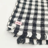 ALDIN ギンガムチェック キッチンクロス テーブルクロス 50×50 その他アクセサリー ブラック ホワイト レディース アルディン【中古】5-1130G∞