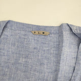 fog linen work リトアニア製 リネン カシュクール 羽織 ワンピース ブルー レディース フォグリネンワーク【中古】6-0406M∞