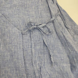fog linen work リトアニア製 リネン カシュクール 羽織 ワンピース ブルー レディース フォグリネンワーク【中古】6-0406M∞