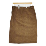 45R/45rpm コットンツイードスカート グレンチェック スカート ブラウン レディース フォーティーファイブアールピーエム【中古】6-0128M∞