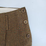 45R/45rpm コットンツイードスカート グレンチェック スカート ブラウン レディース フォーティーファイブアールピーエム【中古】6-0128M∞