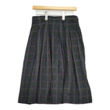 45R/45rpm コットンラミーダブルガーゼスカート チェック スカート ダークグリーン レディース フォーティーファイブアールピーエム【中古】6-0128M∞