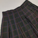 45R/45rpm コットンラミーダブルガーゼスカート チェック スカート ダークグリーン レディース フォーティーファイブアールピーエム【中古】6-0128M∞