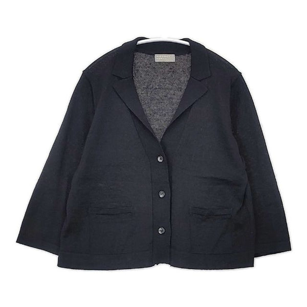 MARGARET HOWELL 578-6164009 コットンリネン カーディガン ブラック レディース マーガレットハウエル【中古】6-0406M∞ MARGARET HOWELL 578-6164009 コットンリネン カーディガン ブラック