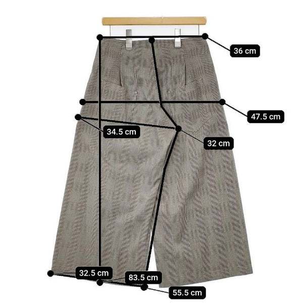 Y's YU-P01-148 ヨウジヤマモト グレンチェック ウールポリエステル