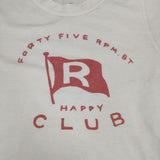 45R/45rpm HAPPY CLUB 半袖Ｔシャツ カットソー ホワイト レディース フォーティーファイブアールピーエム【中古】6-0510S∞