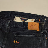 45R/45rpm コットン インディゴ ジーンズ サイズ32 デニムパンツ ネイビー レディース フォーティーファイブアールピーエム【中古】6-0128G∞