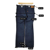 45R/45rpm コットン インディゴ ジーンズ サイズ32 デニムパンツ ネイビー レディース フォーティーファイブアールピーエム【中古】6-0128G∞