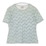 marimekko Mika Piirainen Unikko ウニッコ 半袖Ｔシャツ カットソー ライトブルー レディース マリメッコ【中古】6-0510S∞