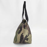 Herve Chapelier カモフラ柄 迷彩 ナイロン 舟形 L 定価33880円 ダブルハンドル 925W トートバッグ カーキ レディース エルベ・シャプリエ【中古】6-0111G∞