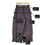 doux bleu インド製 コットン モダンジオメトリック パンツ 25SS パープル ブラック レディース ドゥーブルー【中古】6-0408M∞
