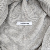 ESTROISLOSE コットンカシミヤ タートルプルオーバー 定価15180円 セーター ニット ライトグレー レディース エストゥロワルーズ【中古】5-1116T∞