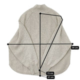 ESTROISLOSE コットンカシミヤ タートルプルオーバー 定価15180円 セーター ニット ライトグレー レディース エストゥロワルーズ【中古】5-1116T∞