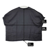 heavenly リネンギャザースリーブリブネックプルオーバー 定価12980円 ブラウス シャツ 25SS ブラック レディース ヘブンリー【中古】6-0510S∞
