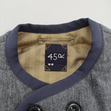 45R/45rpm 美品 ジャージフラノのリバーシブルキルトベスト 定価63800円 グレー ベージュ レディース フォーティーファイブアールピーエム【中古】5-1118T♪