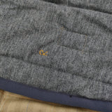 45R/45rpm 美品 ジャージフラノのリバーシブルキルトベスト 定価63800円 グレー ベージュ レディース フォーティーファイブアールピーエム【中古】5-1118T♪