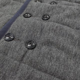 45R/45rpm 美品 ジャージフラノのリバーシブルキルトベスト 定価63800円 グレー ベージュ レディース フォーティーファイブアールピーエム【中古】5-1118T♪