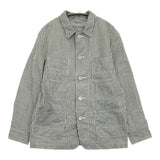 45R/45rpm スーピマオックスの908 4ポケットシャツ ストライプ 定価57200円 グリーン レディース フォーティーファイブアールピーエム【中古】5-1026M♪