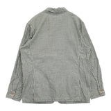 45R/45rpm スーピマオックスの908 4ポケットシャツ ストライプ 定価57200円 グリーン レディース フォーティーファイブアールピーエム【中古】5-1026M♪