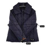 45R/45rpm ローラーオックスのアニーキルトブルゾン インディゴ リバーシブル 紺 レディース フォーティーファイブアールピーエム【中古】5-1018A♪