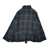 45R/45rpm ジンバネルチェックのフリルカシュクール ブラウス 羽織り 定価46200円 ブラウス シャツ グリーン レディース フォーティーファイブアールピーエム【中古】5-1116T∞