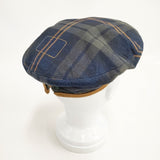 45R/45rpm 再びダックのベレー チェック 定価24200円 ベレー帽 ネイビー グレー レディース フォーティーファイブアールピーエム【中古】5-1112G◎