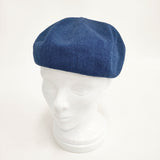 45R/45rpm コットンニットのベレー帽（インディゴ）定価19800円 ベレー帽 ネイビー レディース フォーティーファイブアールピーエム【中古】6-0212M◎