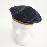 45R/45rpm セルビッチコーデュロイのベレー 定価24200円 ベレー帽 ネイビー レディース フォーティーファイブアールピーエム【中古】5-1112T◎