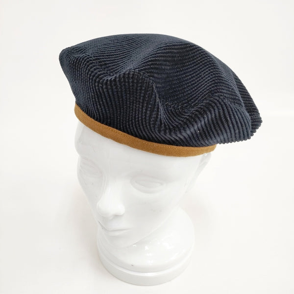 45R/45rpm セルビッチコーデュロイのベレー 定価24200円 ベレー帽 ネイビー レディース フォーティーファイブアールピーエム【中古】5-1112T◎