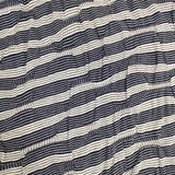 JURGEN LEHL コットン マルチボーダー J0162US521 日本製 リンクス編み ロングスカート ホワイト ネイビー レディース ヨーガンレール【中古】6-0128M∞