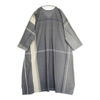 tamaki niime 新品 fuwa-T ALL 定価24200円 GY-BE-1020 Vネック ワンピース チャコールグレー レディース 玉木新雌/タマキニイメ【中古】5-1011M♪