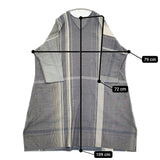 tamaki niime 新品 fuwa-T ALL 定価24200円 GY-BE-1020 Vネック ワンピース チャコールグレー レディース 玉木新雌/タマキニイメ【中古】5-1011M♪