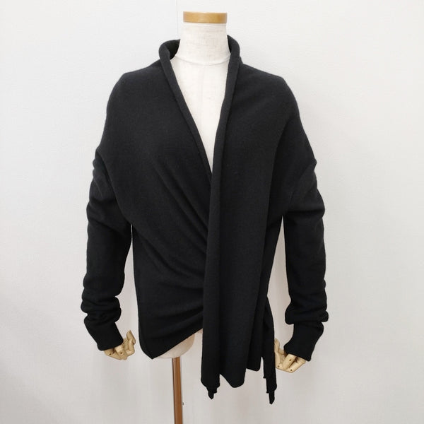 R&D.M.Co- ウールカシミヤ カシュクール カーディガン ブラック レディース オールドマンズテーラー【中古】5-1125T◎