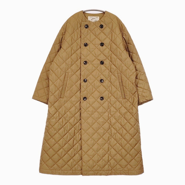 R&D.M.Co- キルティングダブルボタンコート 定価96800円 5840 コート ブラウン レディース オールドマンズテーラー【中古】5-1022T♪