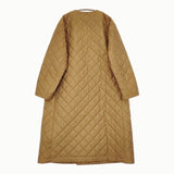 R&D.M.Co- キルティングダブルボタンコート 定価96800円 5840 コート ブラウン レディース オールドマンズテーラー【中古】5-1022T♪