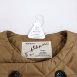 R&D.M.Co- キルティングダブルボタンコート 定価96800円 5840 コート ブラウン レディース オールドマンズテーラー【中古】5-1022T♪