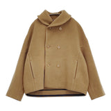 45R/45rpm メルトンPラップJACKET ムートンカラー 定価97900円 コート キャメル レディース フォーティーファイブアールピーエム【中古】5-1121T♪