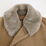 45R/45rpm メルトンPラップJACKET ムートンカラー 定価97900円 コート キャメル レディース フォーティーファイブアールピーエム【中古】5-1121T♪