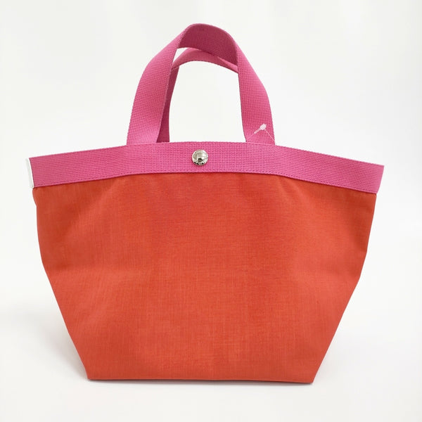Herve Chapelier 707CB メゾン京都限定 サンギーヌ×フューシャ×ブラン 舟型トートM トートバッグ レディース エルベシャプリエ【中古】5-1011G♪