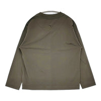 MARGARET HOWELL/Mizuno POLYESTER COTTON HIGH GAUGE PIQUE JERSEY Tシャツ 24AW カーキ レディース マーガレットハウエル/ミズノ【中古】5-1011M♪
