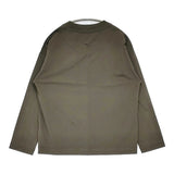 MARGARET HOWELL/Mizuno POLYESTER COTTON HIGH GAUGE PIQUE JERSEY Tシャツ 24AW カーキ レディース マーガレットハウエル/ミズノ【中古】5-1011M♪