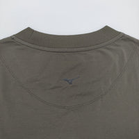 MARGARET HOWELL/Mizuno POLYESTER COTTON HIGH GAUGE PIQUE JERSEY Tシャツ 24AW カーキ レディース マーガレットハウエル/ミズノ【中古】5-1011M♪